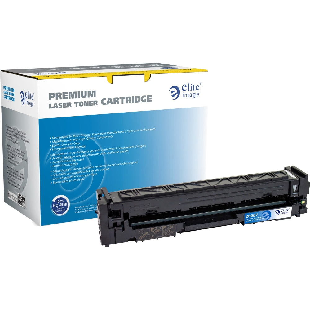 Elite Image Remanufactured Cyan Toner Cartridge Replacement For HP 202A, CF501A