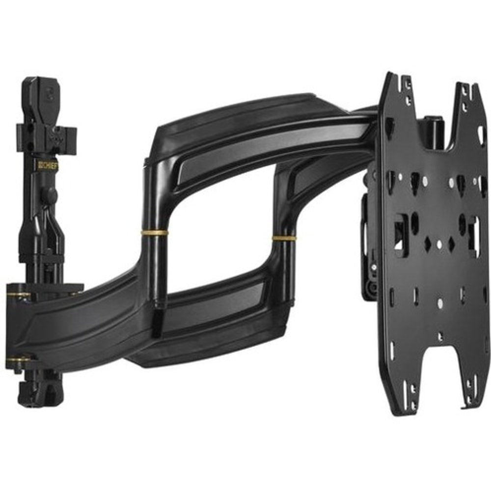 Chief Thinstall 18in Extension Monitor Arm Wall Mount - For Displays 32-65in - Black - 26in to 52in Screen Support - 75 lb Load Capacity