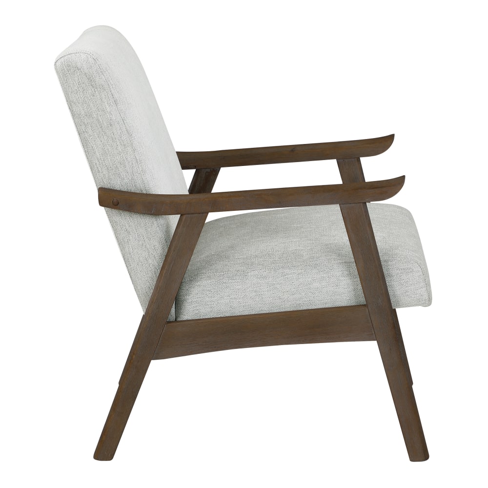 Office Star Weldon Armchair, Smoke/Brushed Brown