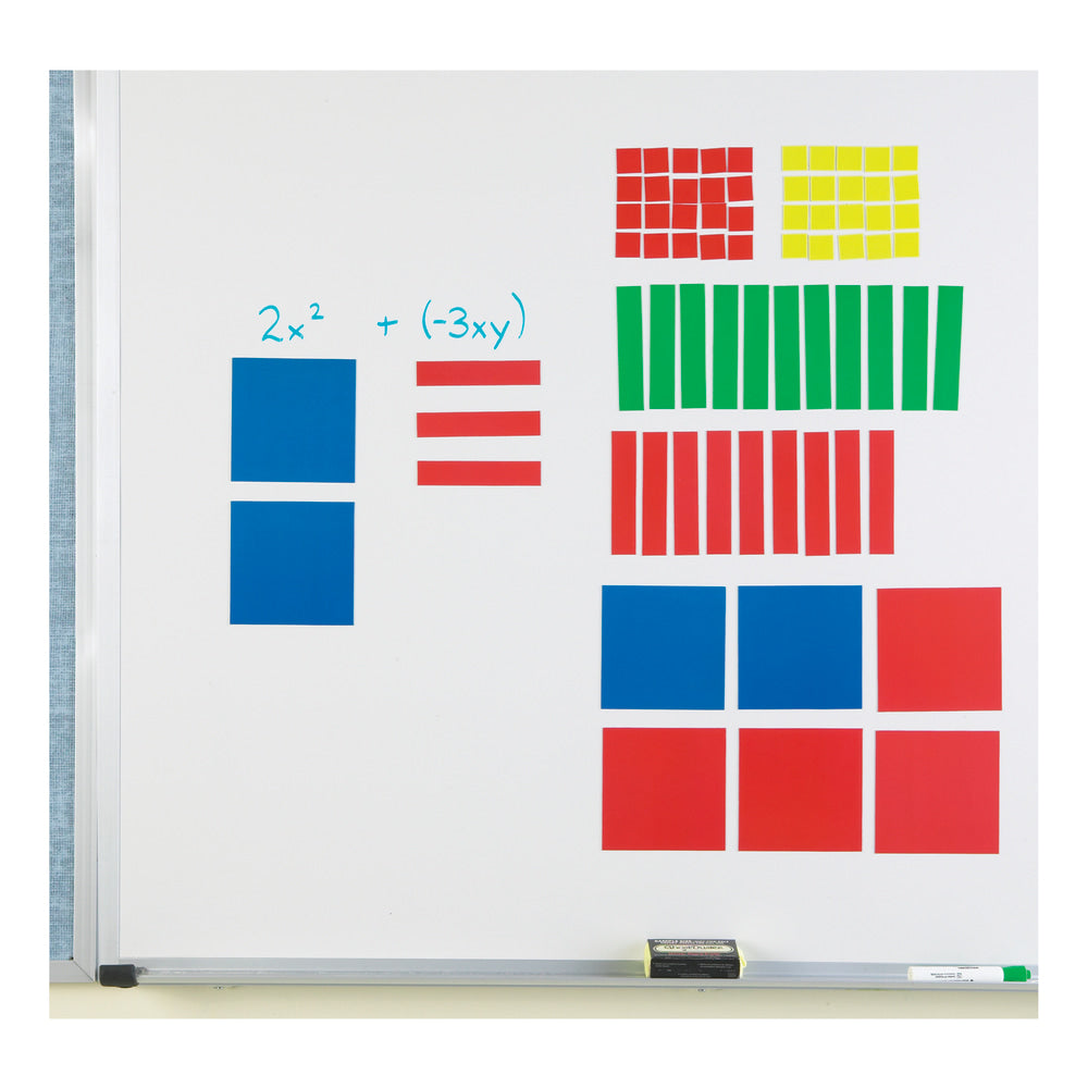 Learning Resources Magnetic Algebra Tiles, Grades 6 - 12, Pack Of 72