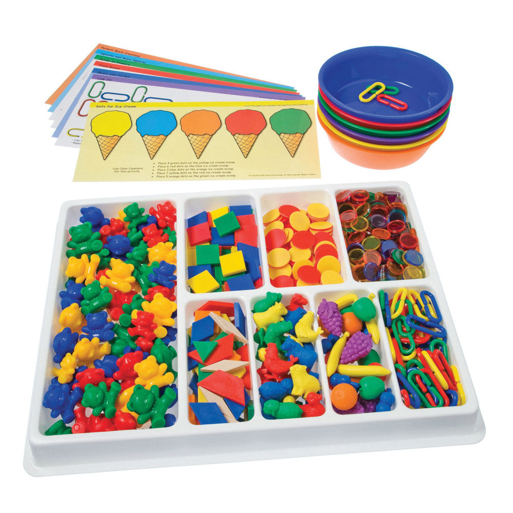 Learning Advantage Counting And Sorting Kit, Assorted Colors, Pre-K To Grade 2