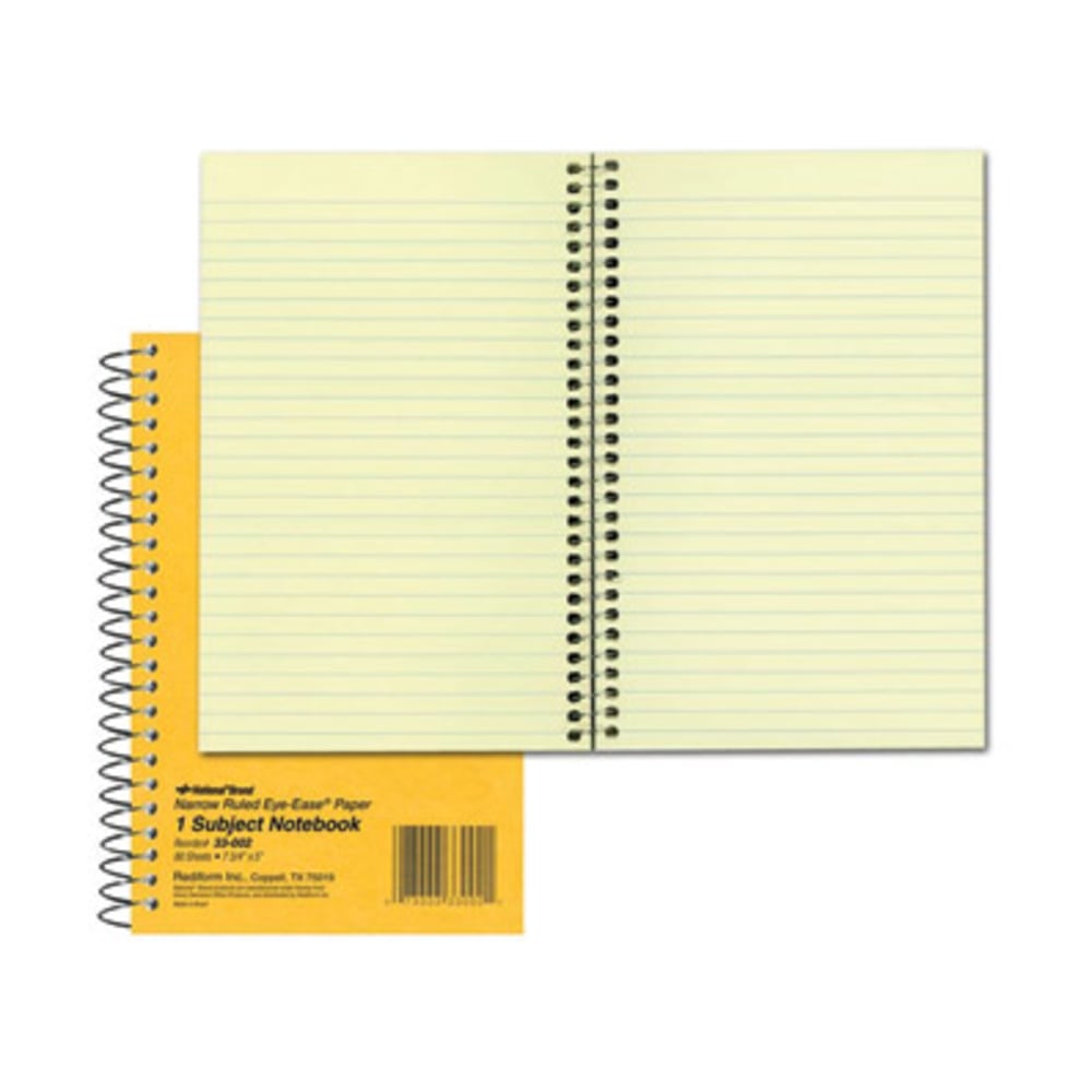 Rediform Brown Board Notebook, 5in x 7-3/4in, 1 Subject, 80 Sheets, Brown