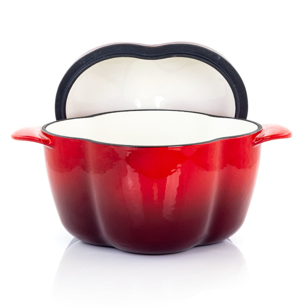 MegaChef 3-Quart Casserole Dish, Red