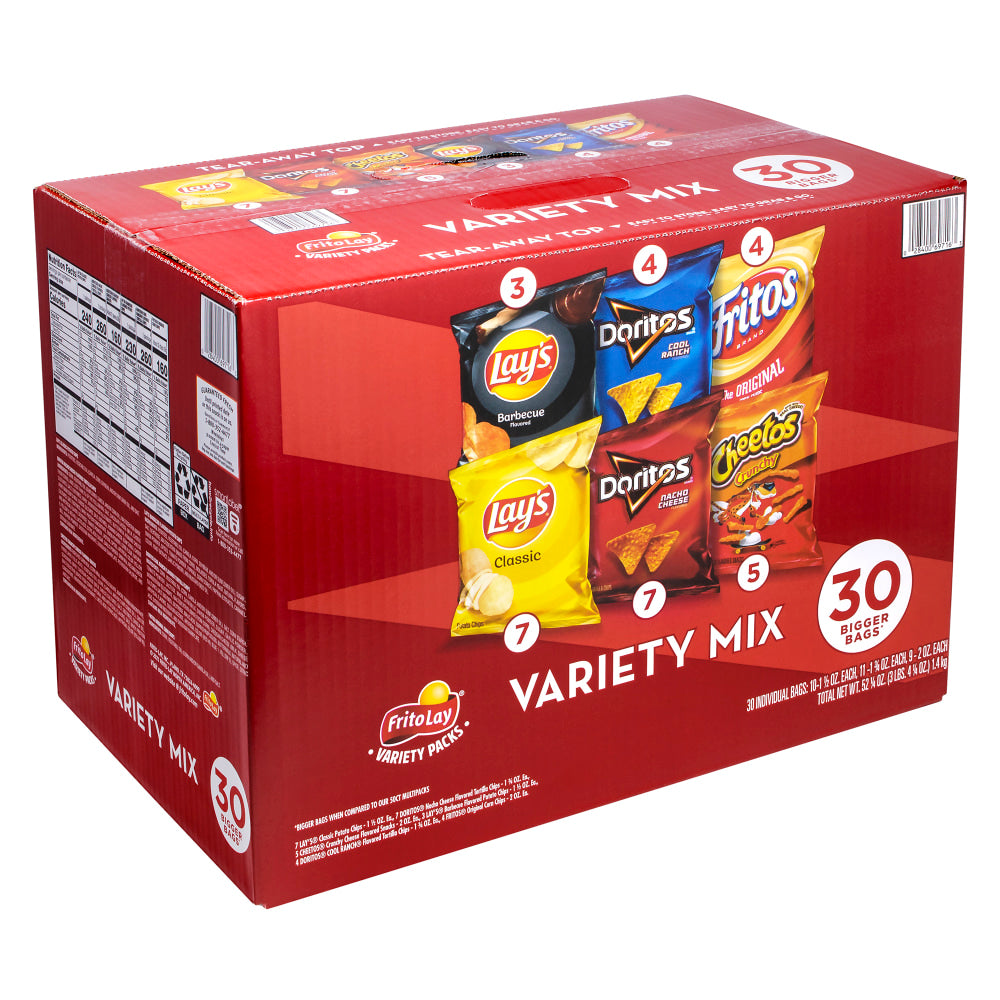 Frito-Lay Variety Big Grab Bag, Bag Of 30 Bags