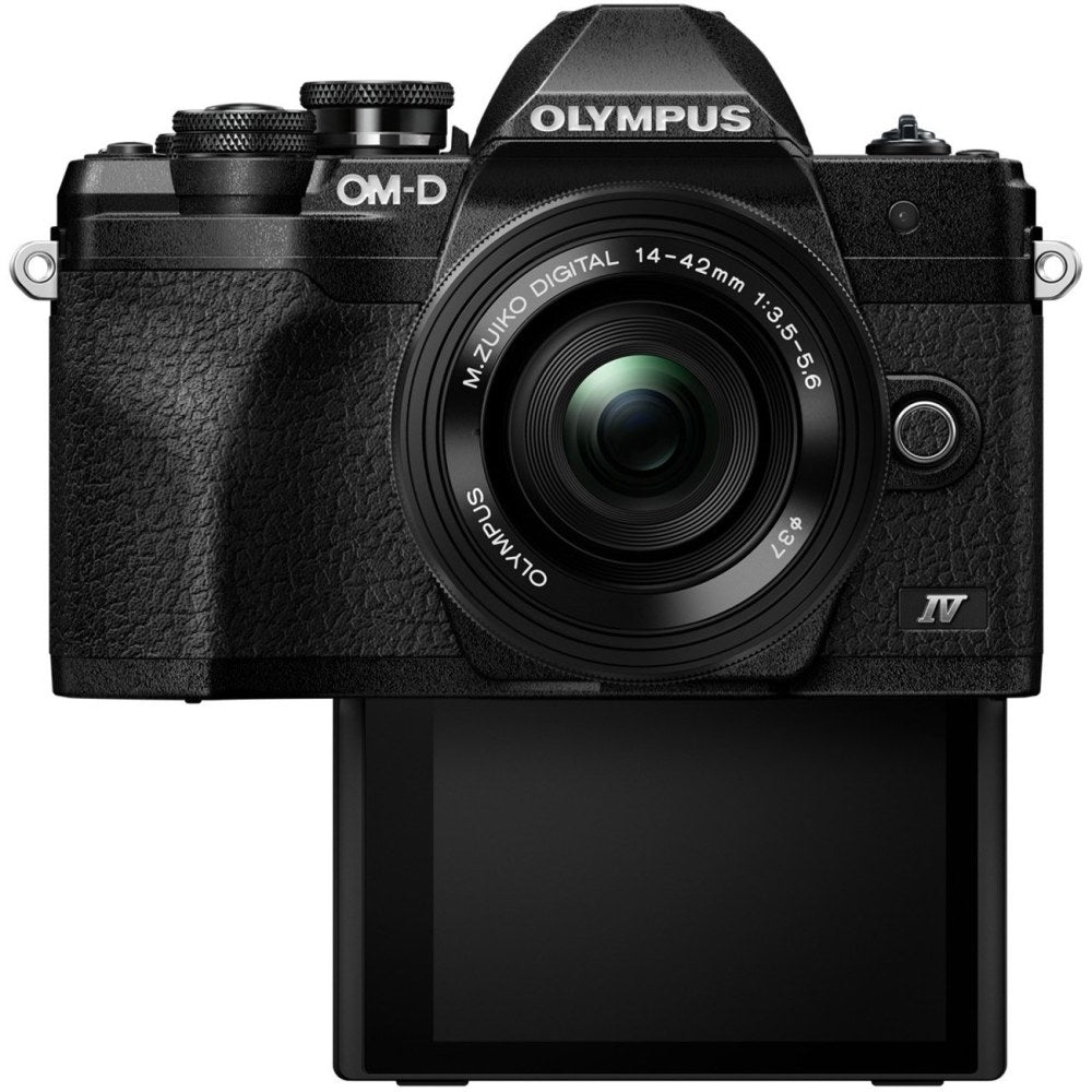 Olympus OM-D E-M10 Mark IV 20.3 Megapixel Mirrorless Camera with Lens - 14 mm - 42 mm - Black