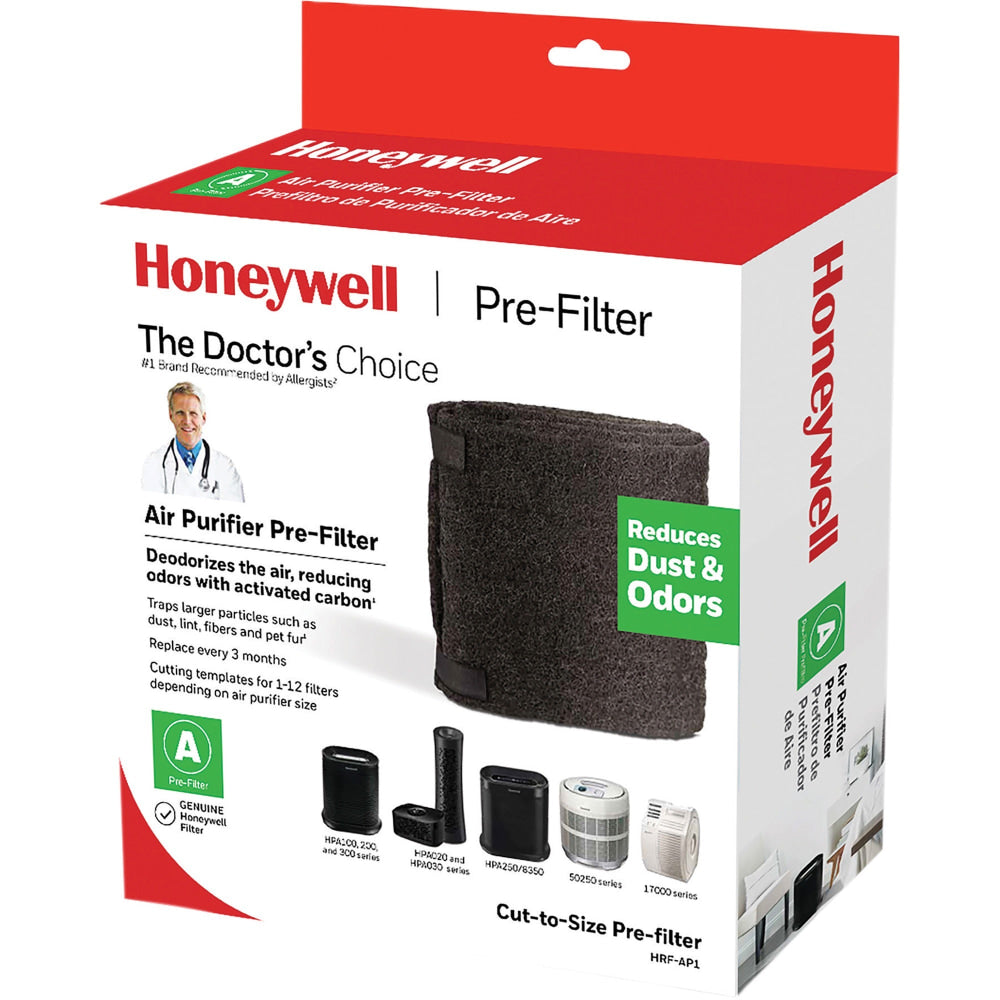 Honeywell Pre-Filter for Air Purifier - Activated Carbon - For Air Purifier - Remove Dust, Remove Airborne Particles, Remove Pet Hair, Remove Odor - 47in Height x 15.5in Width x 0.1in Depth