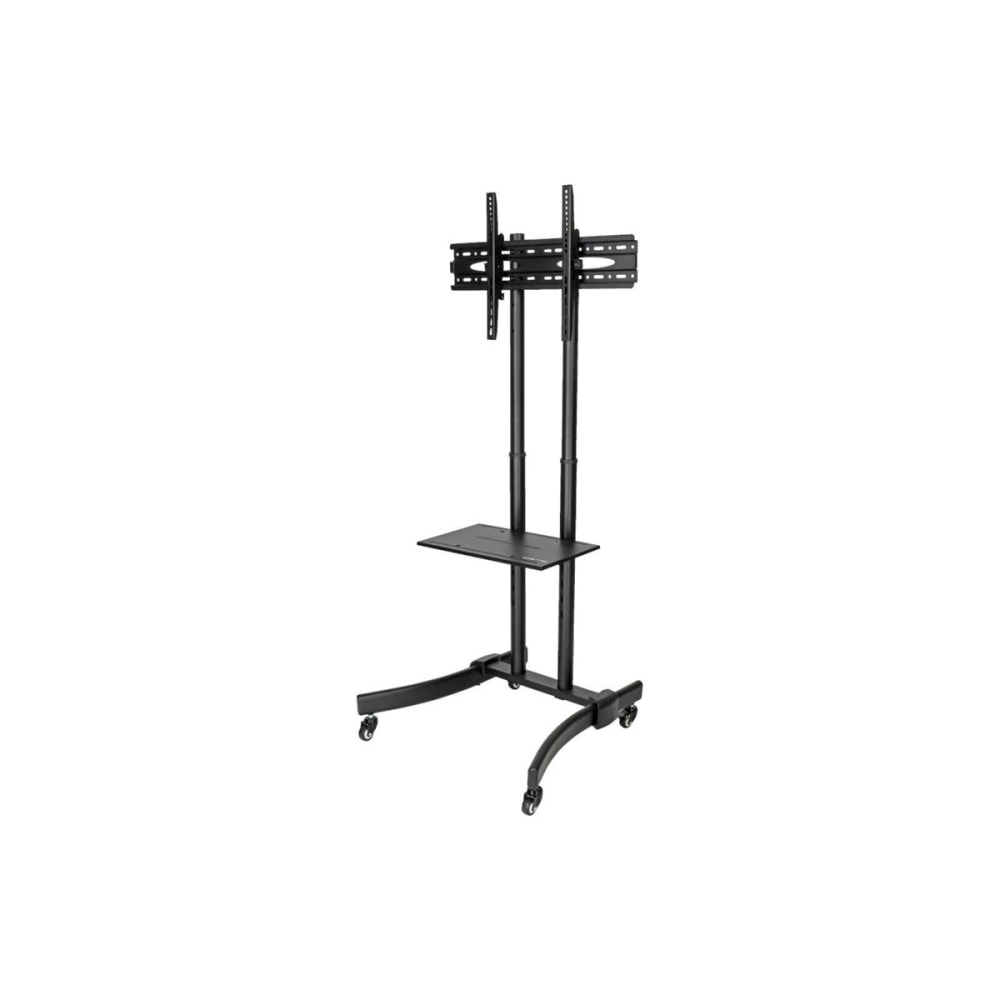 Tripp Lite TV Mobile Flat-Panel Floor Stand Cart Height Adjustable LCD- 37in to 70in TVs and Monitors - Up to 70in Screen Support - 88 lb Load Capacity - 1 x Shelf