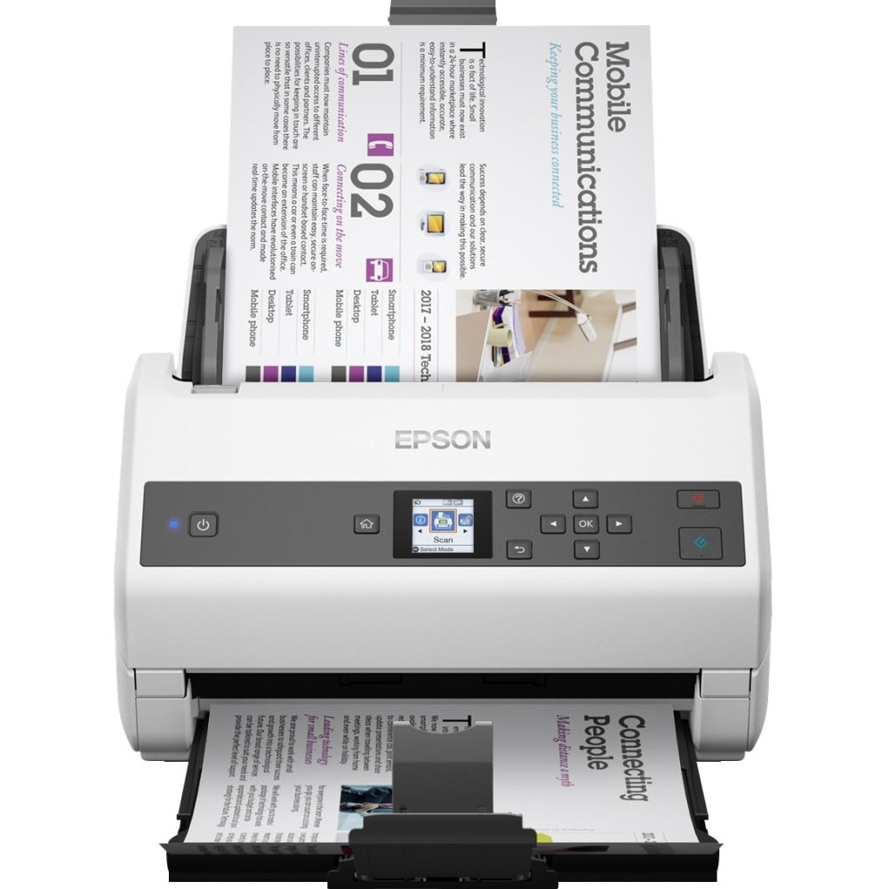 Epson WorkForce DS-870 Color Duplex Work Group Document Scanner, 8.5inH x 11.6inW x 8.3inD, B11B250201