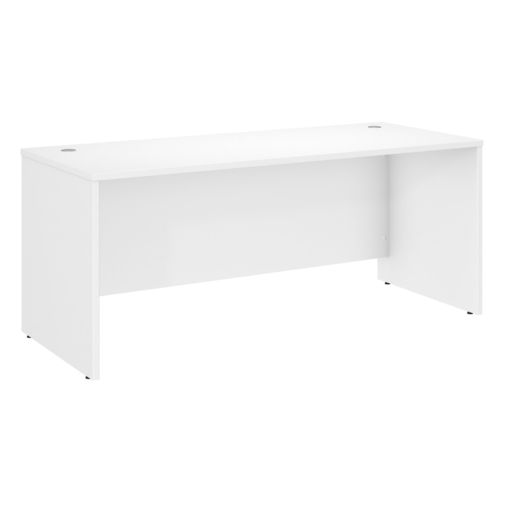 Bush Business Furniture Studio C 72inW Office Computer Desk, White, Standard Delivery