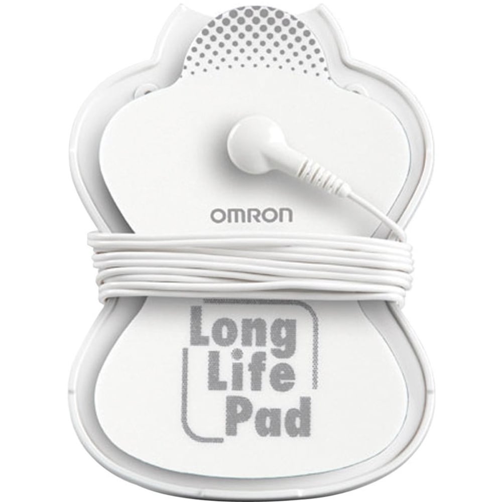 Omron ElectroTHERAPY TENS Long Life Pads - Large - PMLLPAD-L - 4in Width x 0.1in Height x 3.5in Length - 2 - White