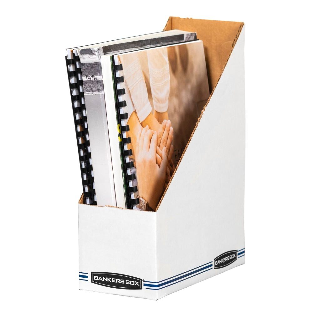 Bankers Box 60% Recycled Low-Cost Fiberboard Magazine File, 11 3/4inH x 4inW x 9 1/4inD