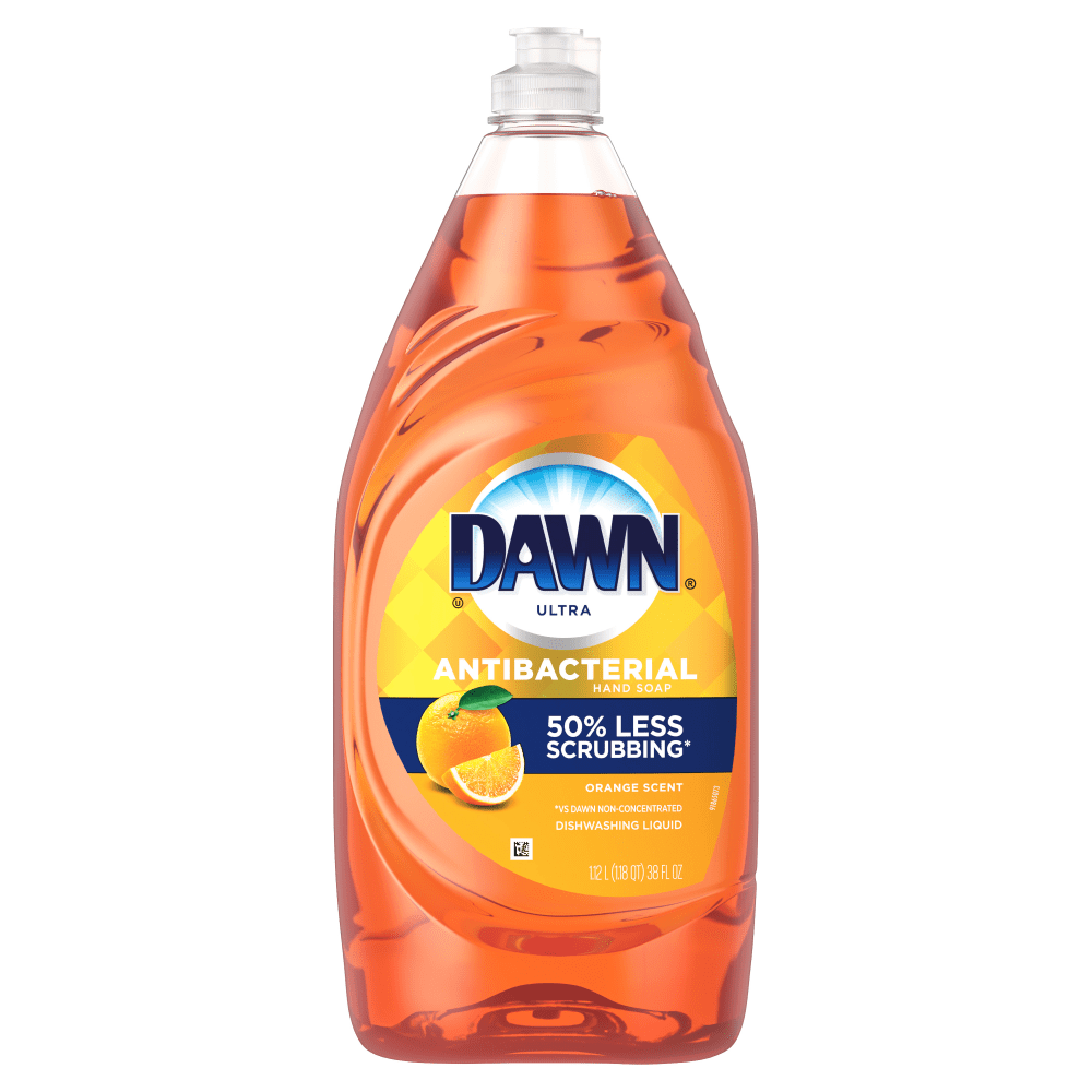 Dawn Ultra Antibacterial Dishwashing Liquid Dish Soap, 38 Oz, Orange Scent