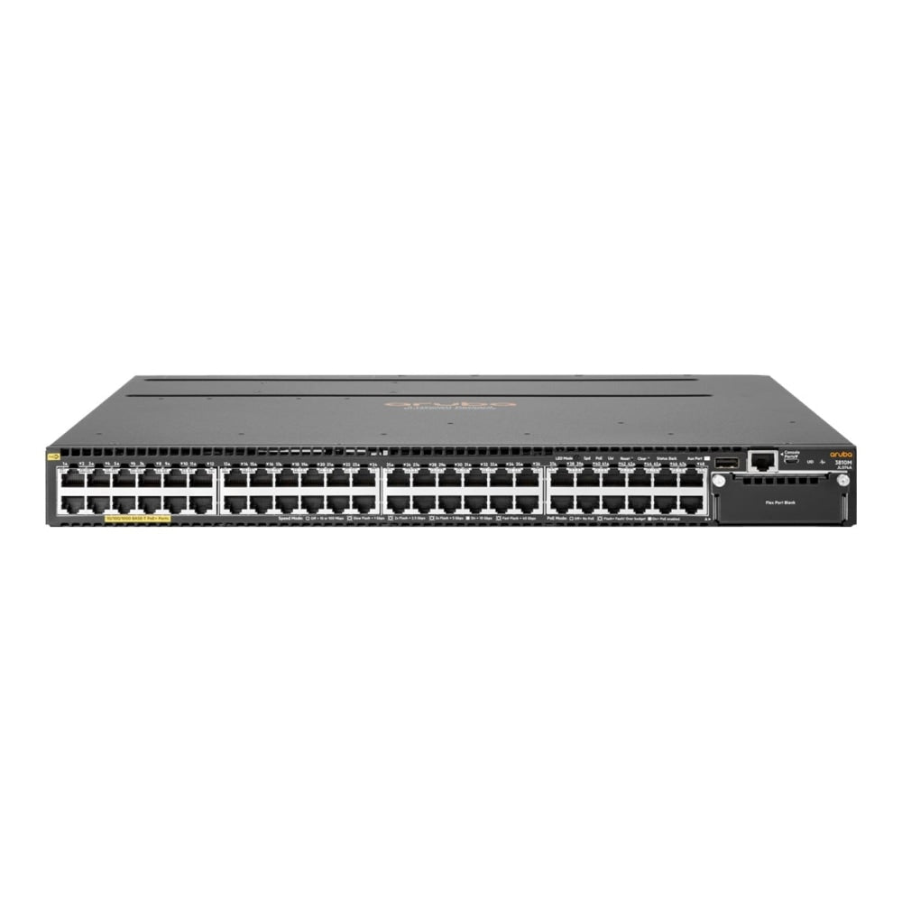 HPE Aruba 3810M 48G PoE+ 4SFP+ 680W - Switch - L3 - managed - 48 x 10/100/1000 (PoE+) - rack-mountable - PoE+ - DC power