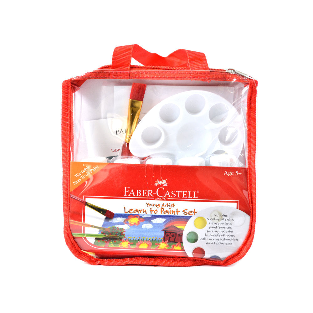 Faber-Castell Young Artist Learn To Paint Kit, Assorted Colors