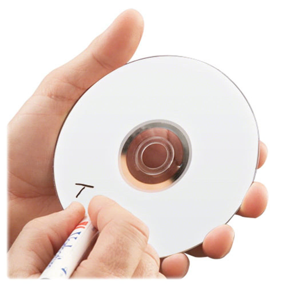 Verbatim 52X CD-R Discs With Blank White Surface, 700MB/80 Minutes, Pack Of 100