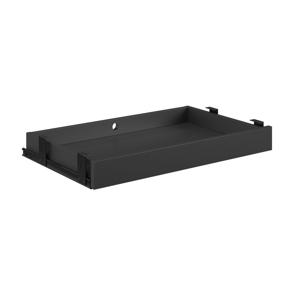 Sauder Pencil Drawer For Affirm Desks, 3inH x 28inW x 16-1/3inD, Black