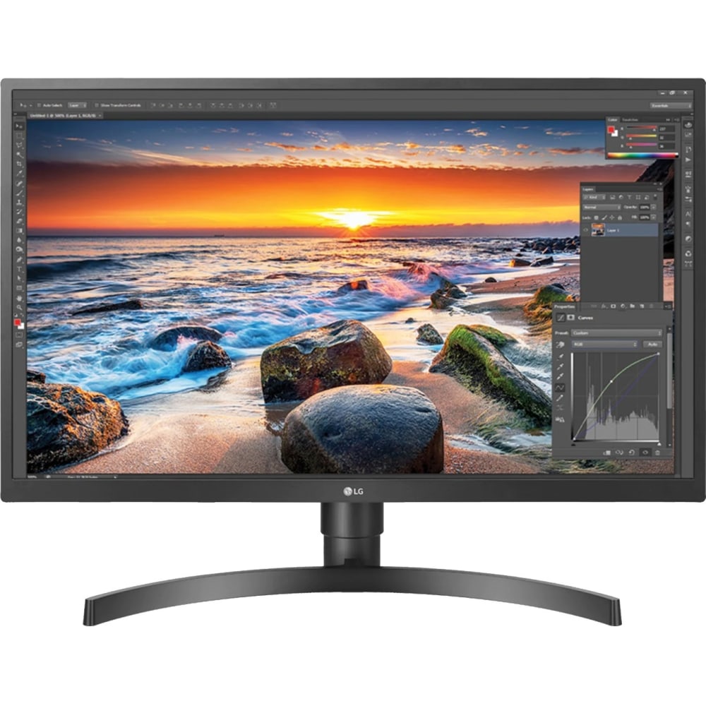 LG 27BL55U-B 27in Class 4K UHD LCD Monitor - 16:9 - 27in Viewable - In-plane Switching (IPS) Technology - 3840 x 2160 - FreeSync - DisplayPort