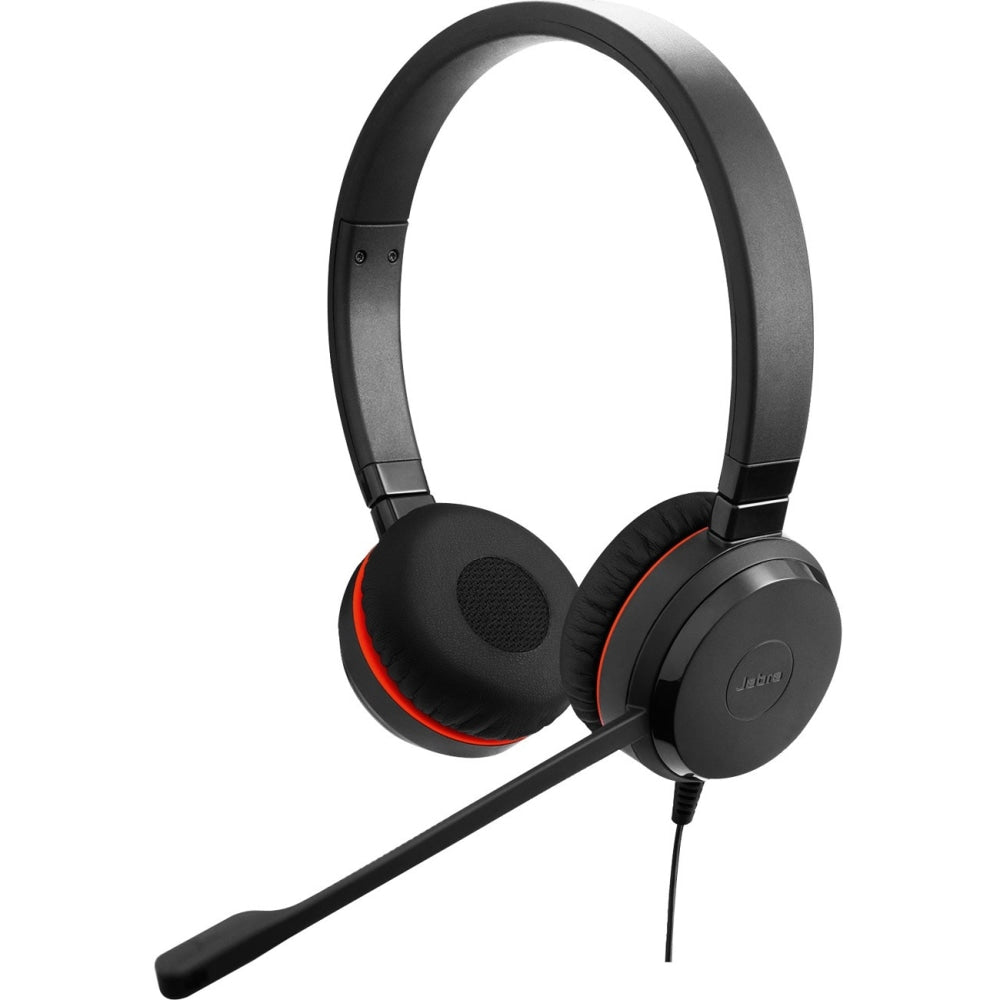 Jabra Evolve 30 II Headset - Stereo - USB Type C, Mini-phone (3.5mm) - Wired - 32 Ohm - 150 Hz - 7 kHz - Over-the-head, On-ear - Binaural - Supra-aural - 3.94 ft Cable - Electret, Condenser Microphone - Noise Canceling - Black