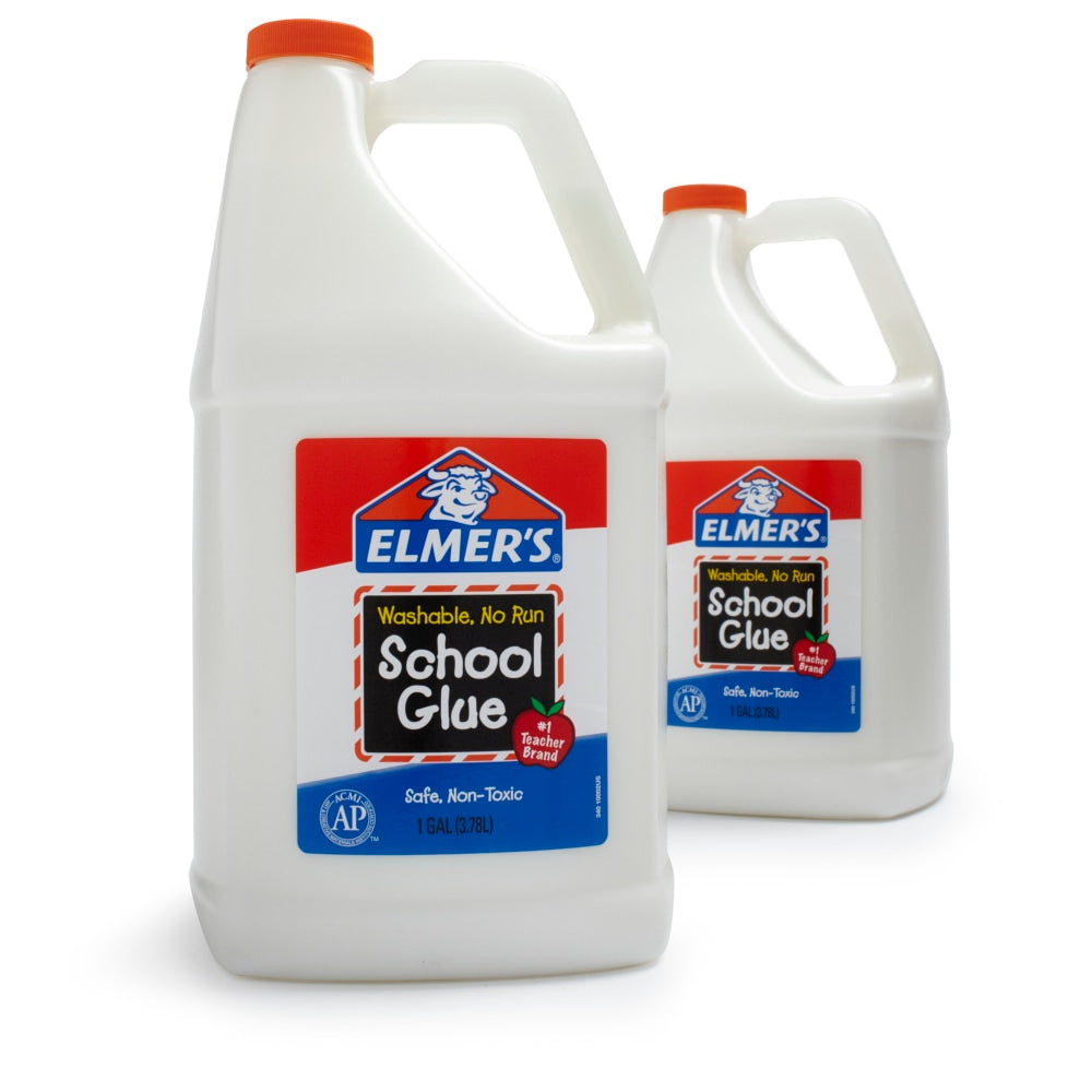 Elmers Washable School Glue, 1 Gallon, White