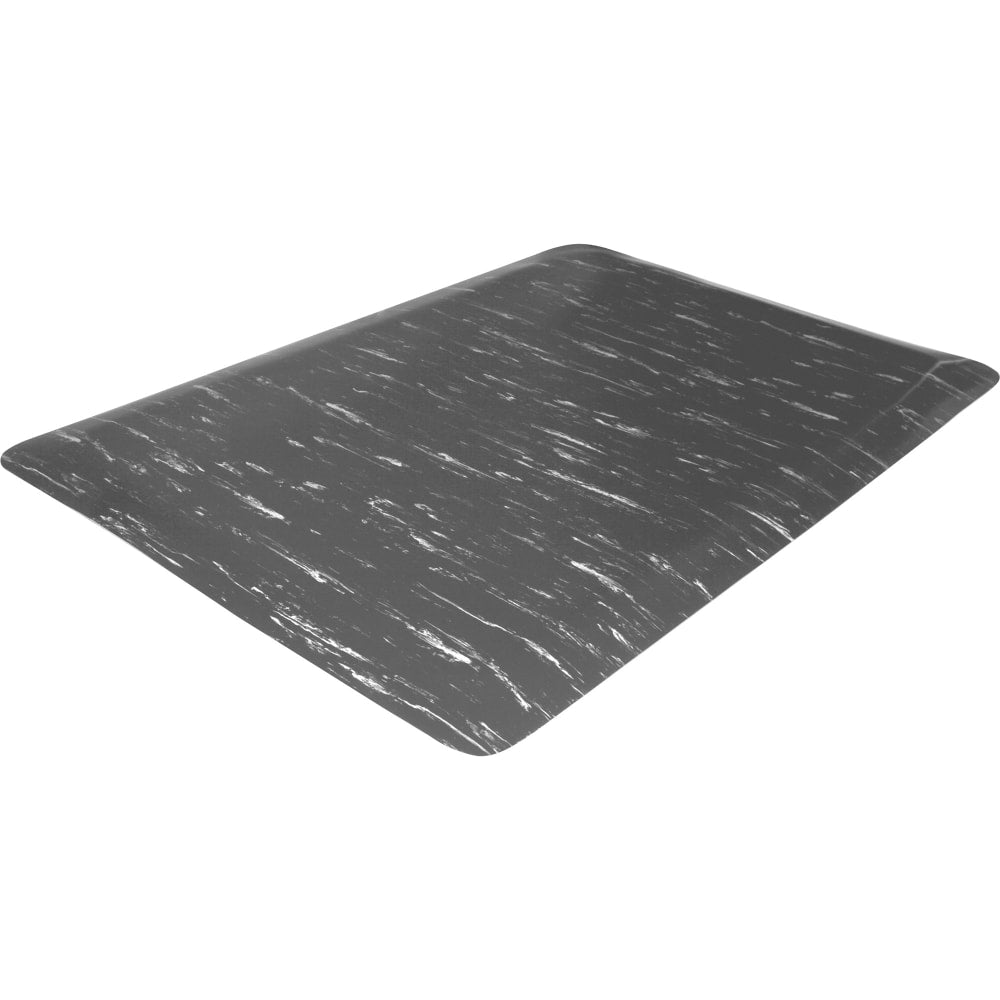 Genuine Joe Marble Top Anti-fatigue Mats - Office, Industry, Airport, Bank, Copier, Teller Station, Service Counter, Assembly Line - 24in Width x 36in Depth x 0.500in Thickness - High Density Foam (HDF) - Gray Marble - 1Each