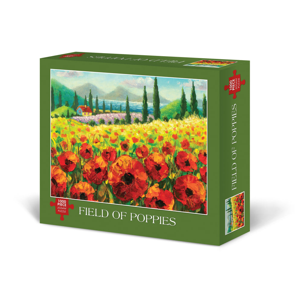 Willow Creek Press 1,000-Piece Puzzle, 26-5/8in x 19-1/4in, Field Of Poppies