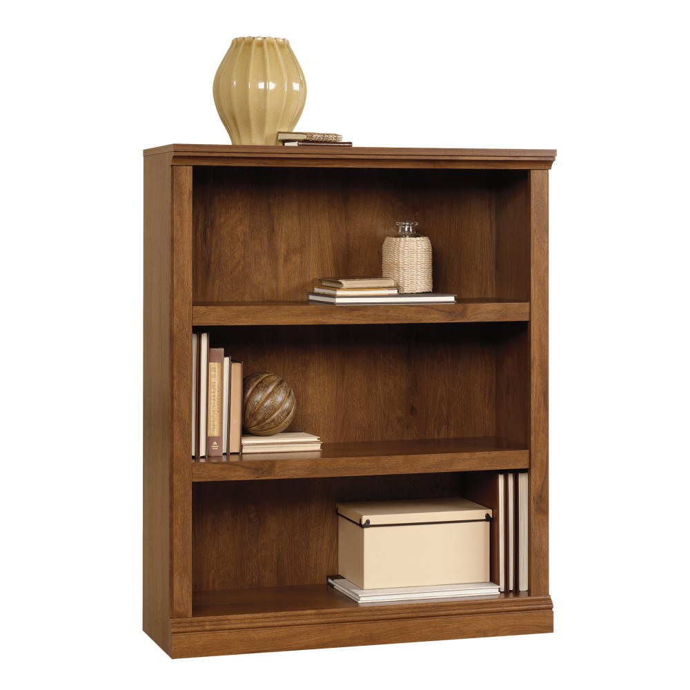 Sauder Select 44inH 3-Shelf Bookcase, Oiled Oak