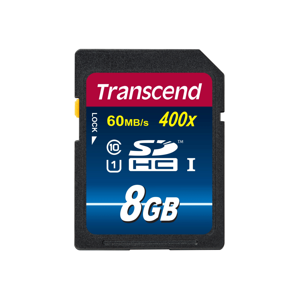 Transcend Premium - Flash memory card - 8 GB - UHS Class 1 / Class10 - 400x - SDHC UHS-I