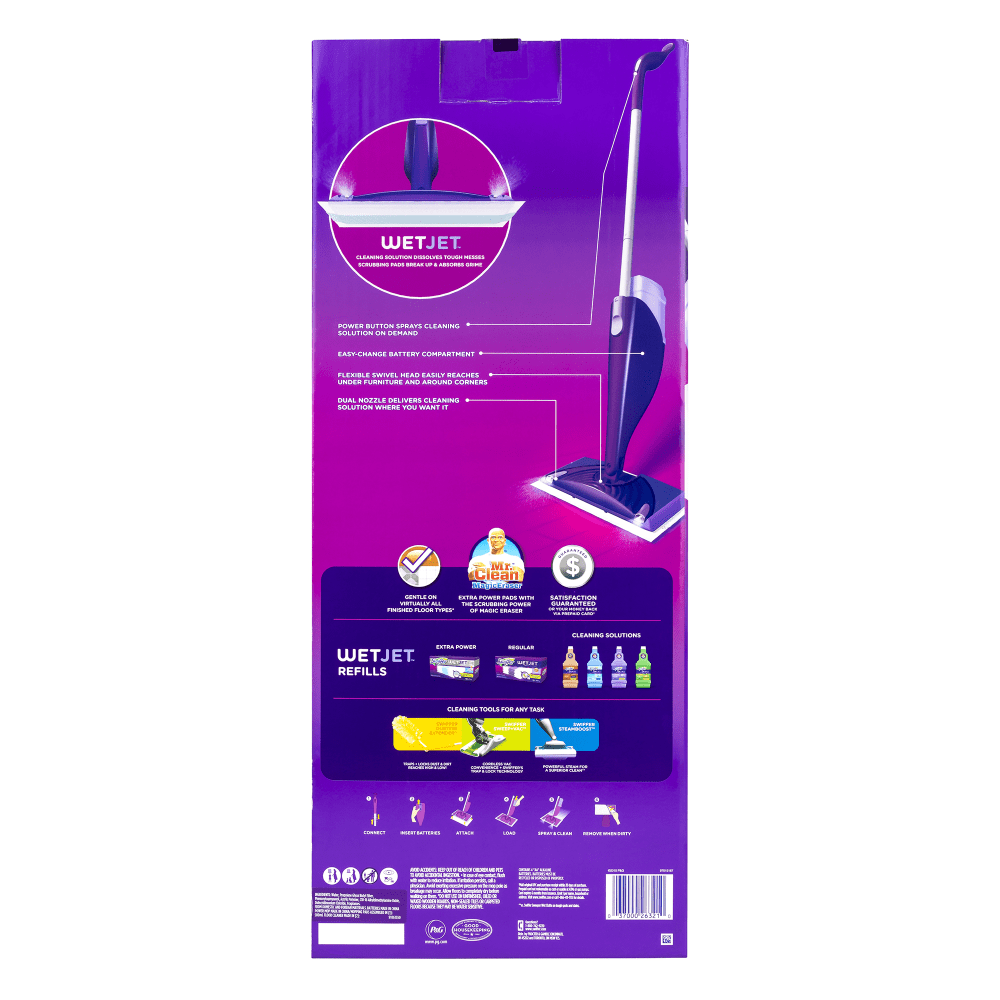 Swiffer Wet Jet Mopping Kit, 8-15/16in