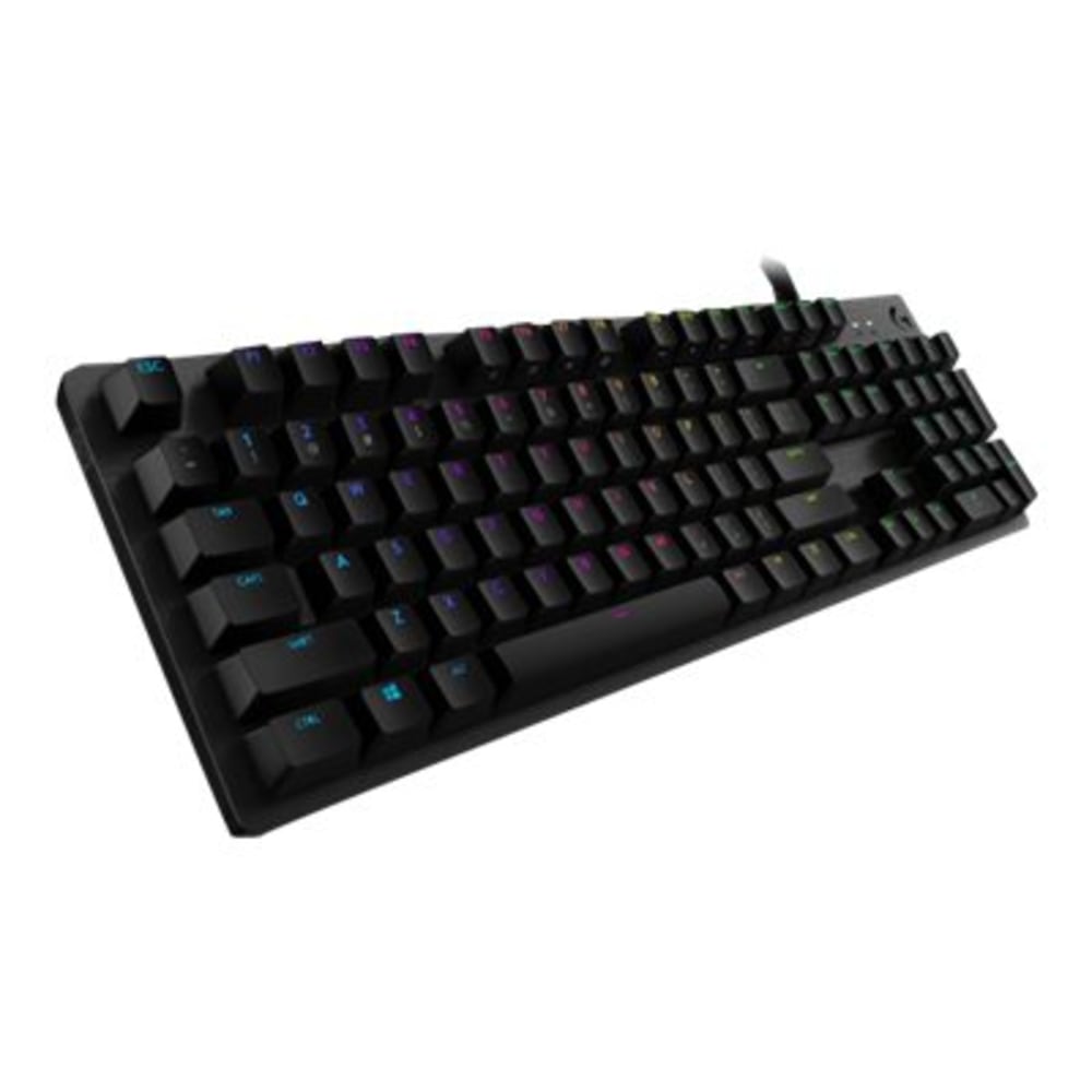 Logitech G G512 - Keyboard - backlit - USB - QWERTY - English - key switch: GX Blue - carbon