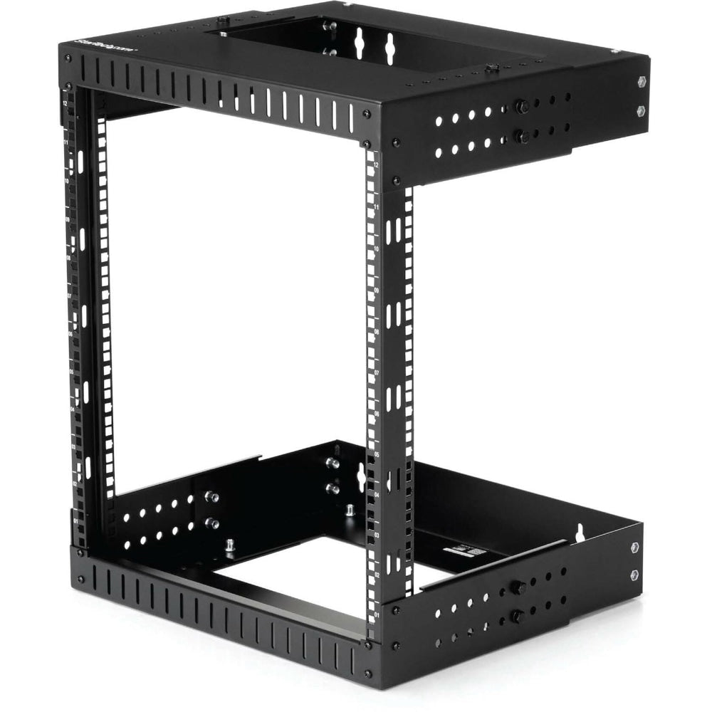 StarTech.com 12U Wallmount Server Rack- Equipment rack - 12 - 20 in. Depth - Mount your server or networking equipment to the wall, using this adjustable 12U open frame rack - Easy installation with mounting points positioned 12 and 16 in. apart to match