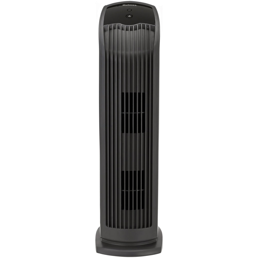 Holmes HEPA-Type Tower Medium Room Air Purifier, 188 Sq. Ft. Coverage, 27inH x 7-5/8inW x 9-13/16inD, Black