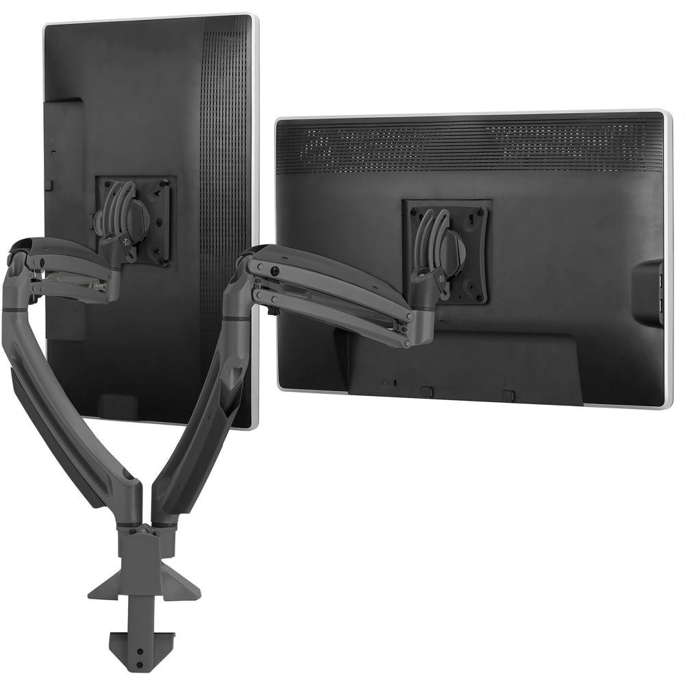 Chief Kontour Dual Desk Arm Mount - For Displays 10-38in - Black - Height Adjustable - 2 Display(s) Supported - 10in to 30in Screen Support - 50 lb Load Capacity - 1 Each