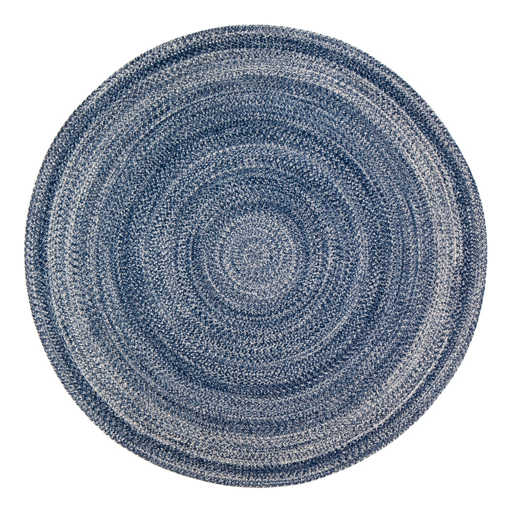 Anji Mountain Epona Braided Round Rug, 8ft, Blue