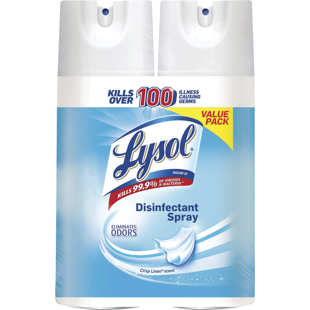 Lysol Linen Disinfectant Spray, Crisp Linen Scent, 12.5 Oz, Pack Of 2