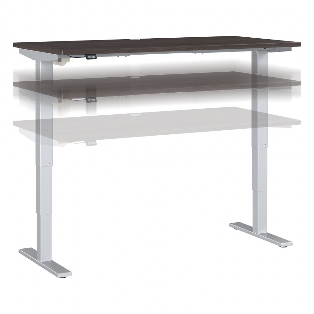 Move 40 Series by Bush Business Furniture Electric Height-Adjustable Standing Desk, 60in x 30in, Storm Gray/Cool Gray Metallic, Standard Delivery