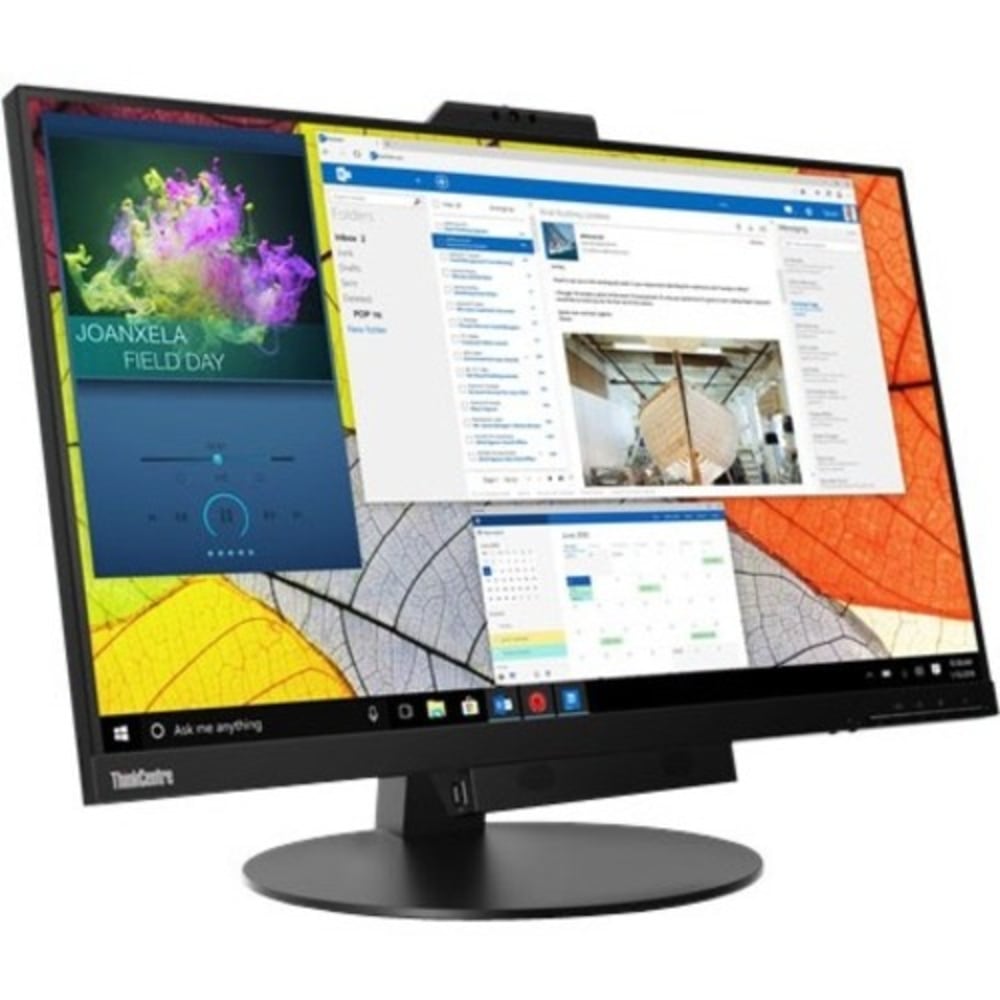 Lenovo ThinkCentre TIO27 27in Class Webcam WQHD LCD Monitor - 16:9 - Black - 27in Viewable - In-plane Switching (IPS) Technology - WLED Backlight - 2560 x 1440 - 16.7 Million Colors - 350 Nit - 4 ms - Speakers - HDMI - DisplayPort