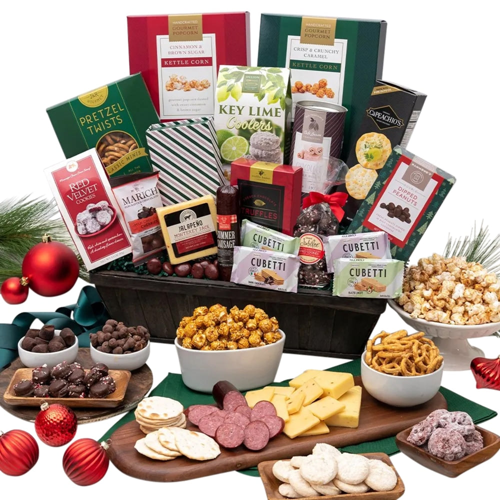 Gourmet Gift Baskets Deluxe Christmas Gift Basket