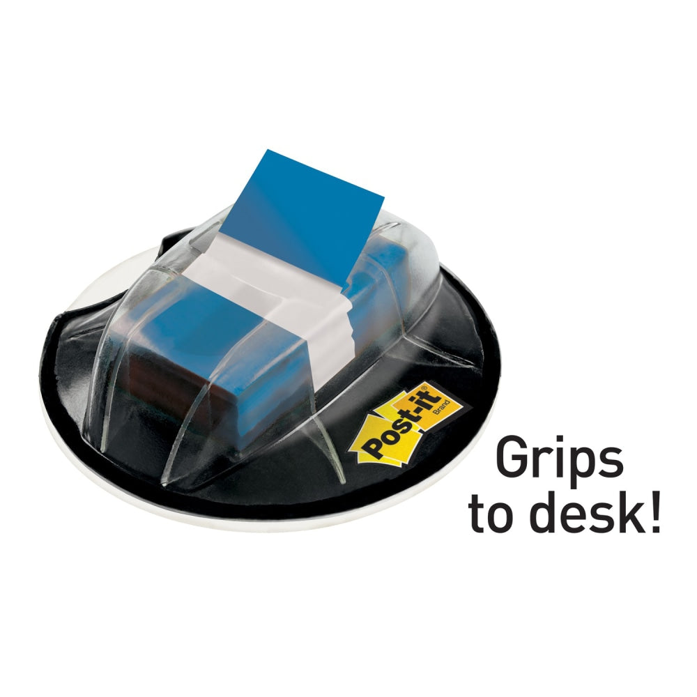 Post it Flags in Desk Grip Dispenser, 1in x 1 7/10in, Blue, 200 Flags