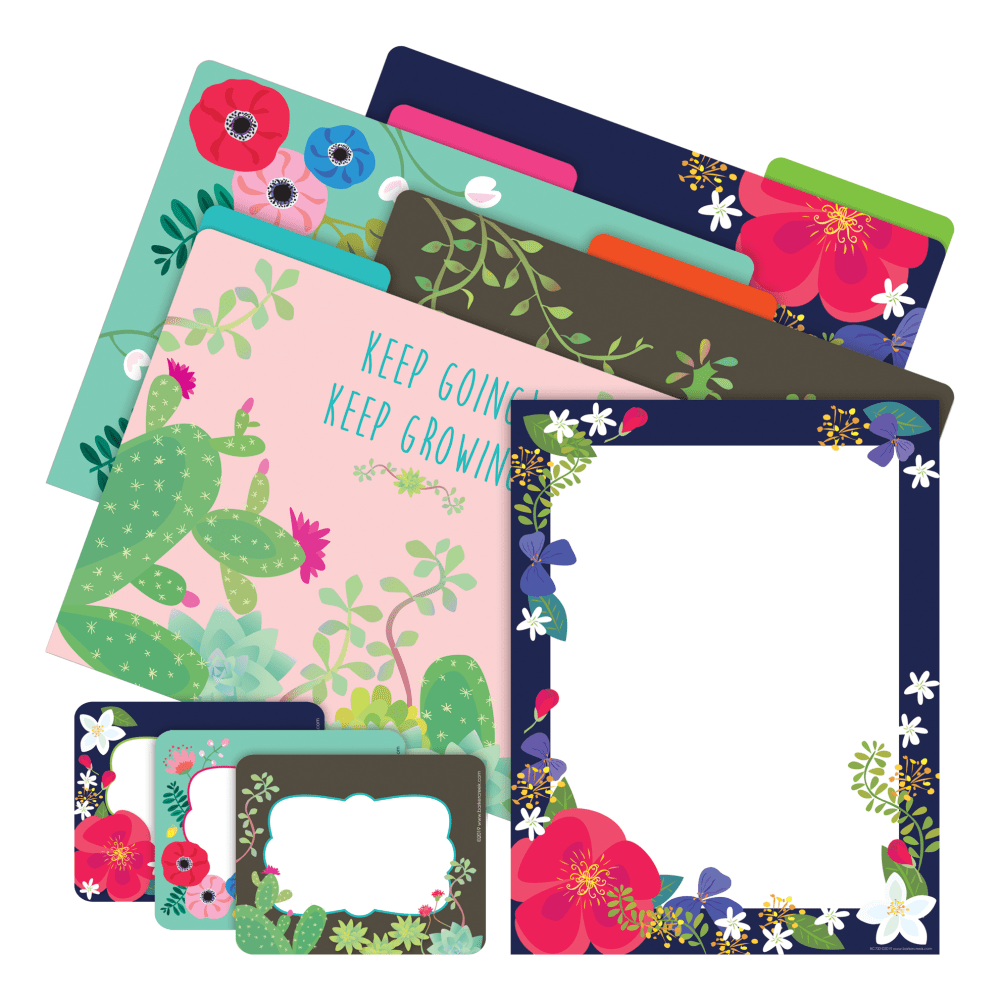 Barker Creek Get Organized Kit, Letter Size, Petals