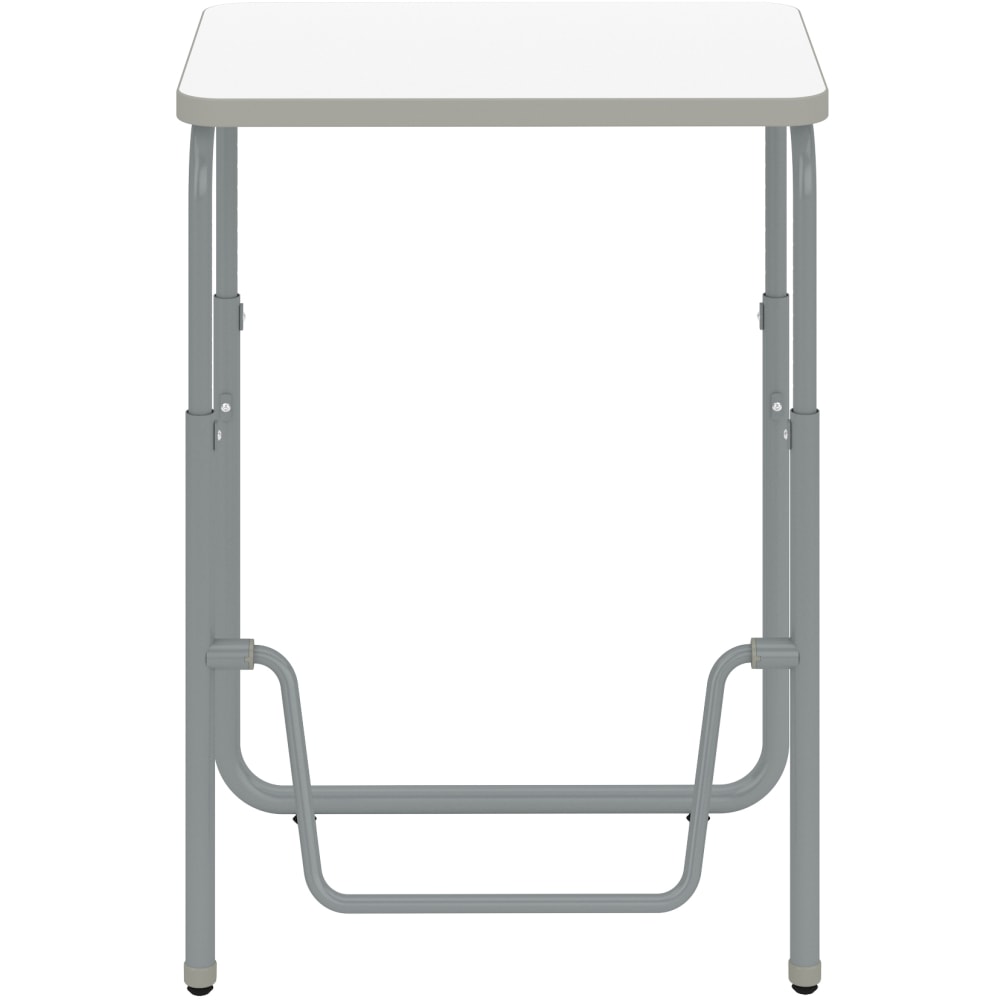 Safco AlphaBetter 2.0 Height-Adjustable Sit/Stand 28inW Student Desk With Pendulum Bar, Dry Erase