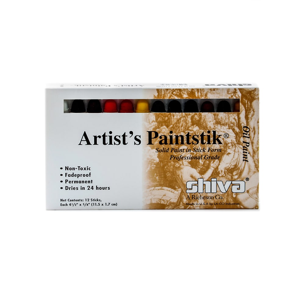 Shiva Artists Paintstik Oil Color Set, Professional Set, Set Of 12