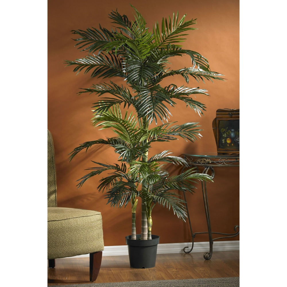 Nearly Natural 6 1/2ft Golden Cane Palm Tree