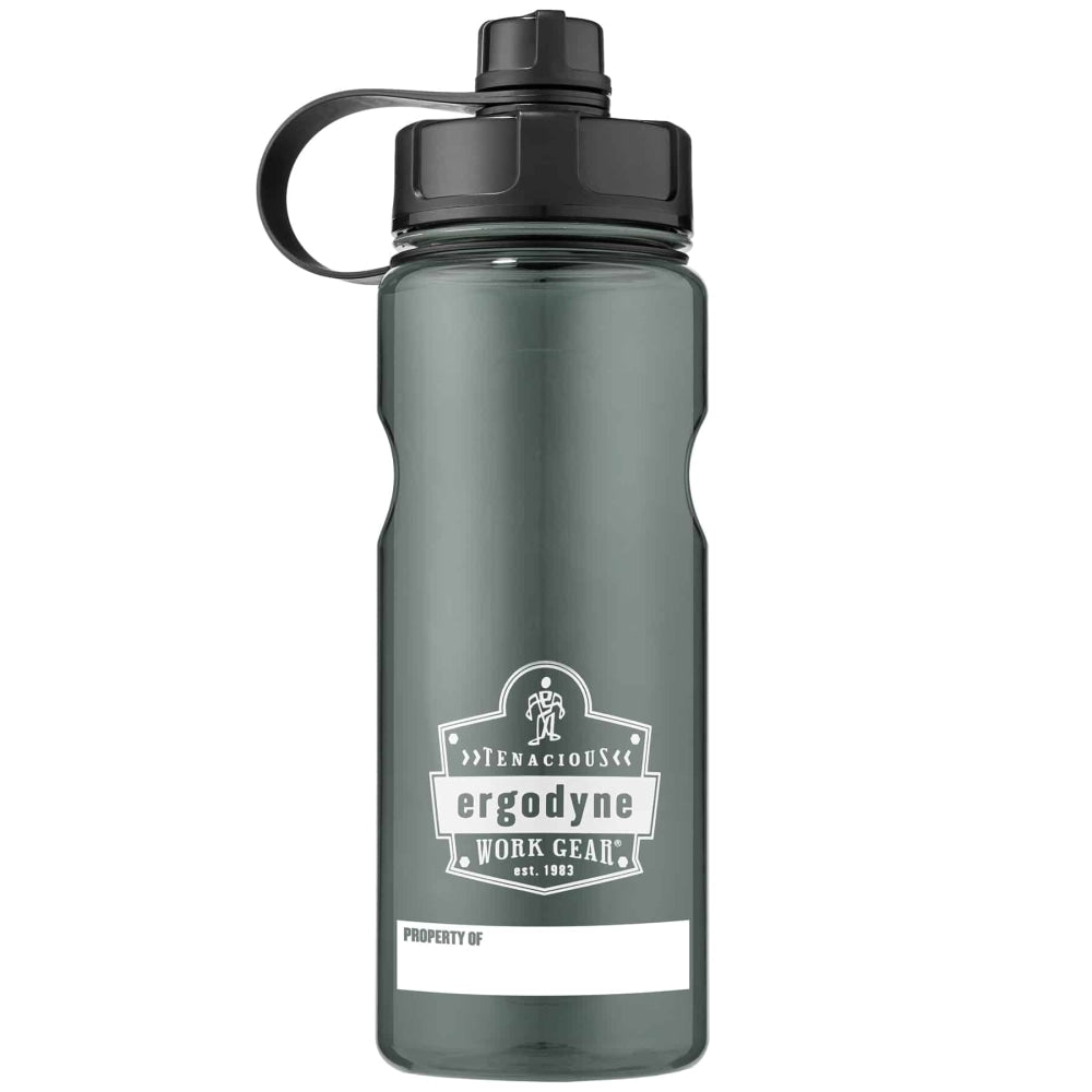 Ergodyne Chill-Its 5151 Wide Mouth Water Bottle, 34 Oz, Black