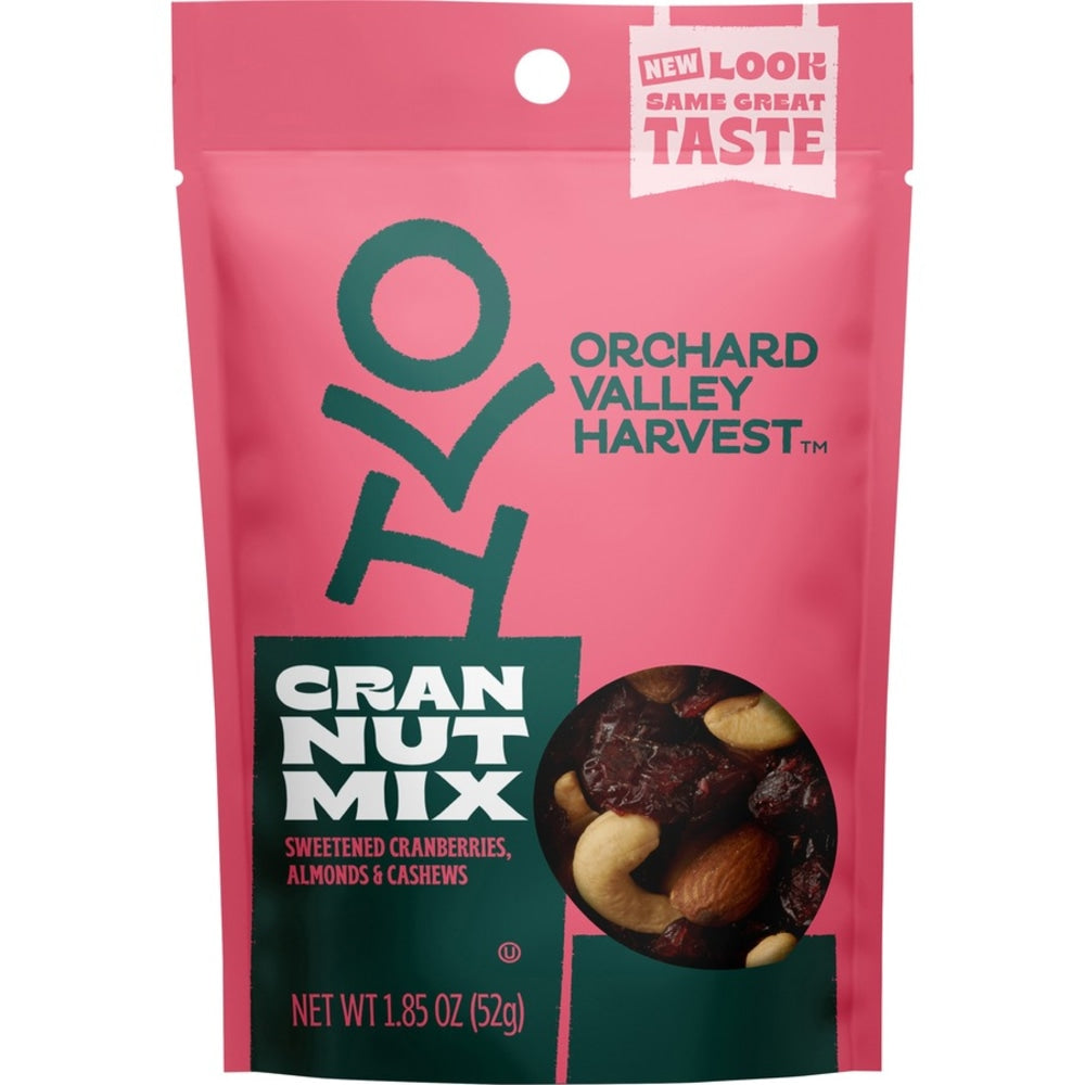 Orchard Valley Harvest Cran Nut Mix - Gluten-free, No Artificial Color, No Artificial Flavor, Preservative-free, Resealable Bag - Crunch, Dried Cranberries, Almond, Cashew, Sweet & Salty, Fruit - 1 Serving Bag - 1.85 oz - 14 / Carton