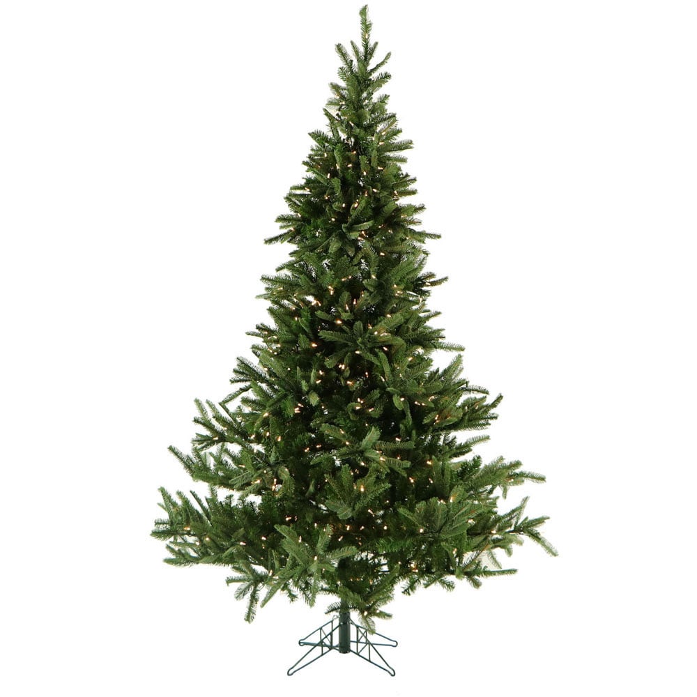 Fraser Hill Farm Artificial Foxtail Pine Christmas Tree With Clear LED String Lighting And EZ Connect, 9ft