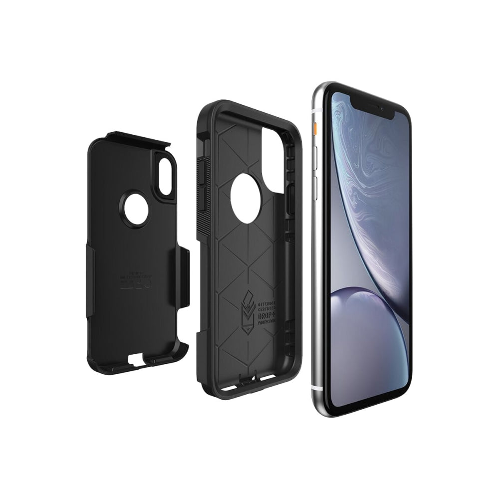 OtterBox iPhone XR Commuter Series Case - For Apple iPhone XR Smartphone - Black - Drop Resistant, Dirt Resistant, Bump Resistant, Anti-slip, Dust Resistant, Impact Absorbing - Polycarbonate, Synthetic Rubber - Rugged - 1 Pack