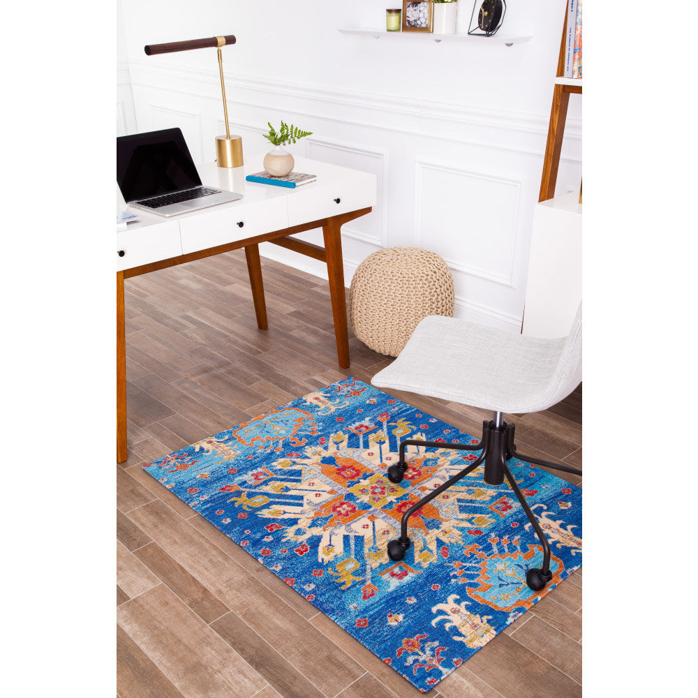 Anji Mountain Las Cruces Rug'd Chair Mat, 1/2inH x 40inW x 54inD, Multicolor