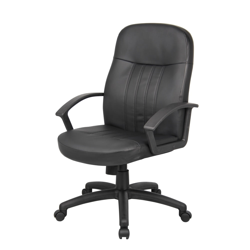 Boss Office Products Budget Ergonomic Mid-Back Chair, Black