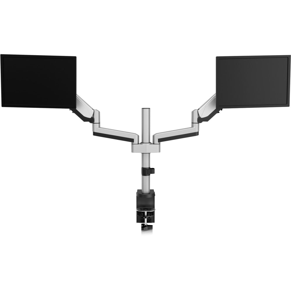 V7 DM1DTA-1N Desk Mount for Monitor - Silver - 2 Display(s) Supported - 32in Screen Support - 34 lb Load Capacity - 100 x 100, 75 x 75