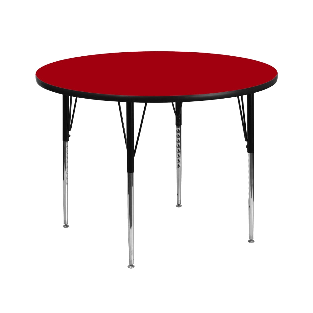 Flash Furniture Round Activity Table, 30-1/8in x 42in, Red